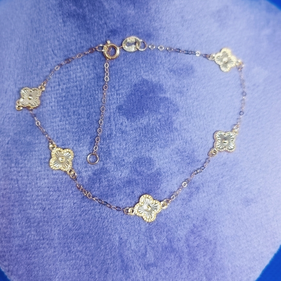 Pure Gold 18k Saudi Gold Bracelet 7.5 Inch - Picture 3 of 4